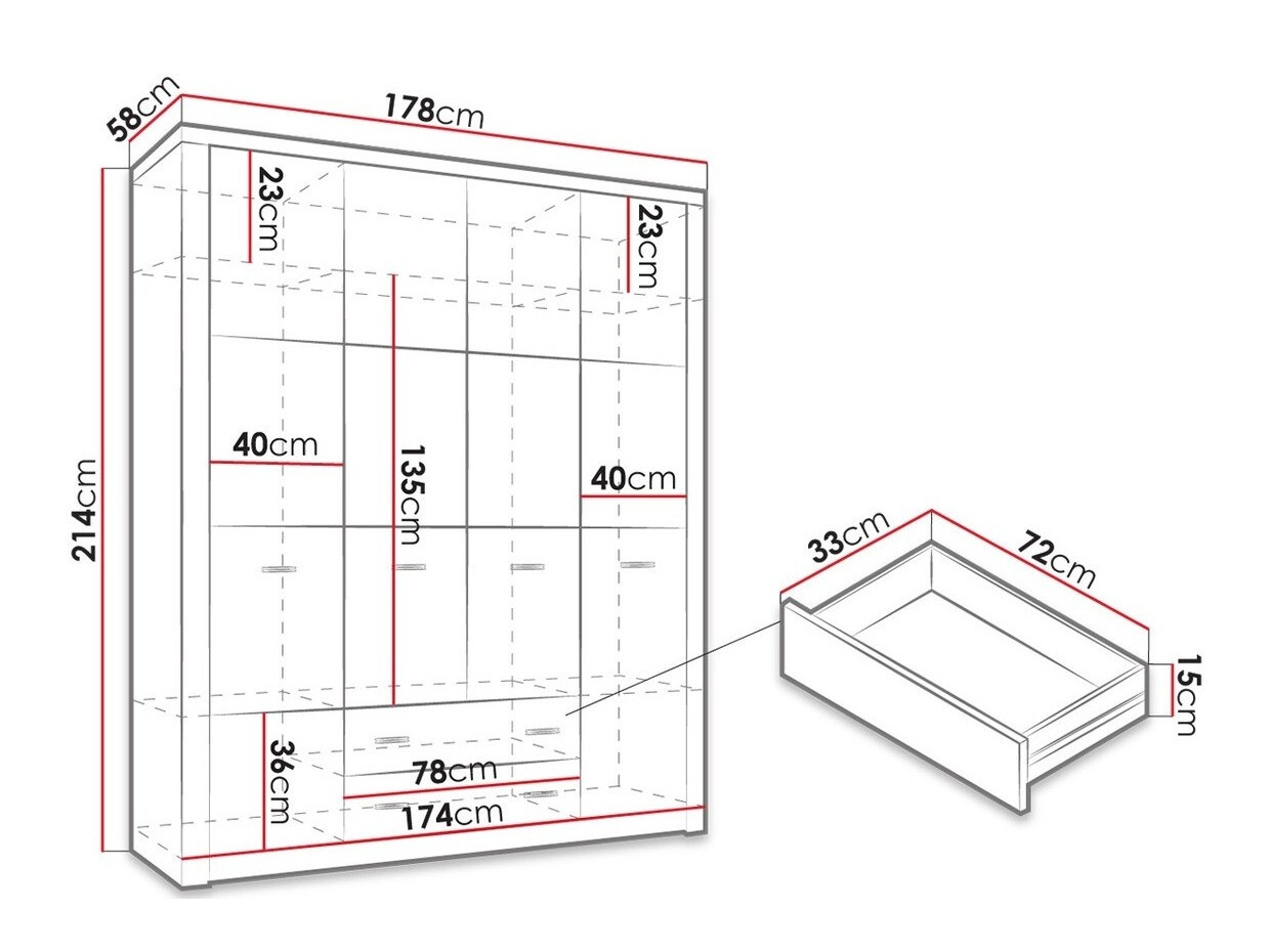 Roupeiro Serfeno 116 (Freixo escuro)