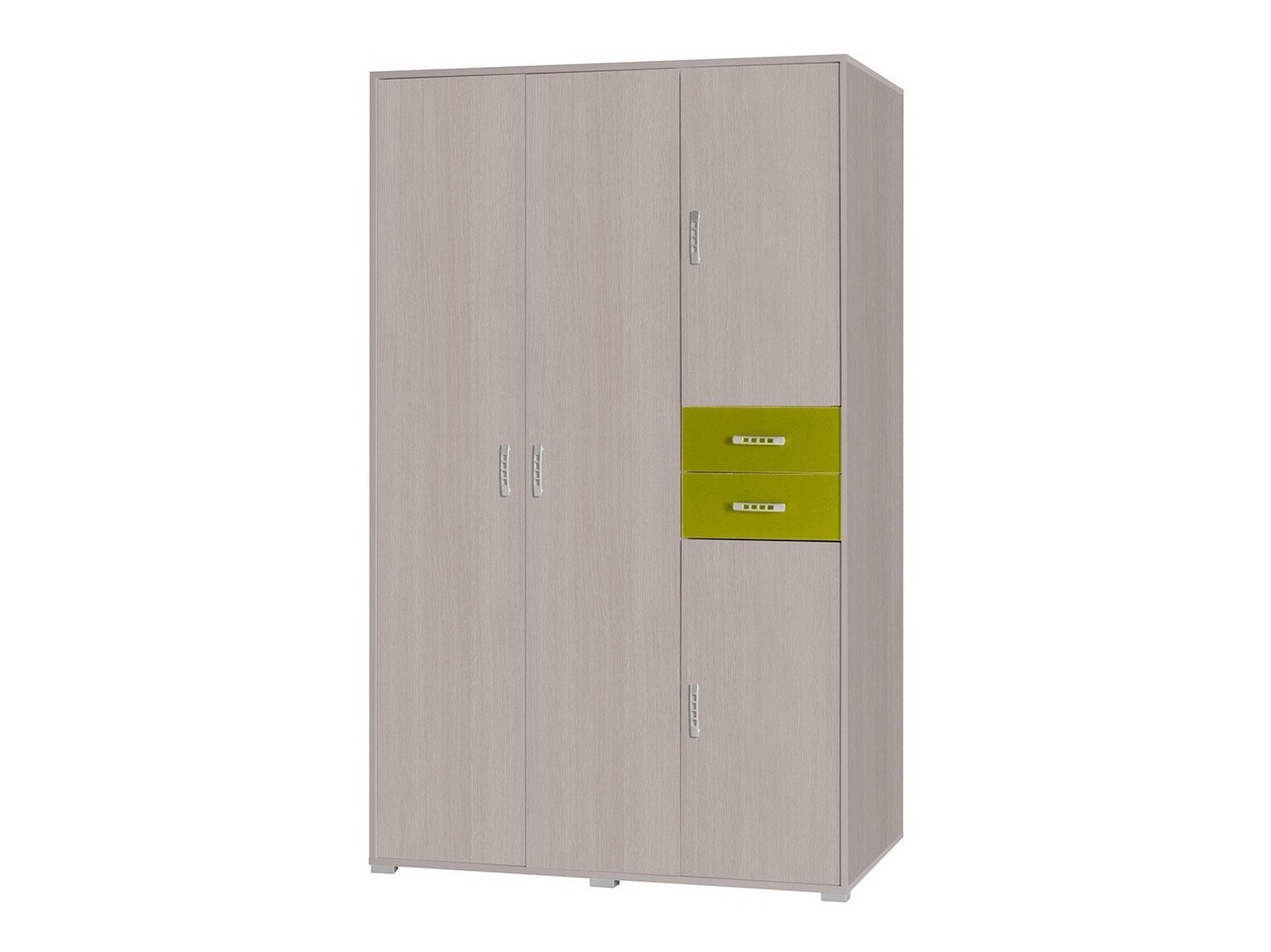 Roupeiro Toledo B100 (Madeira de freixo + Verde)