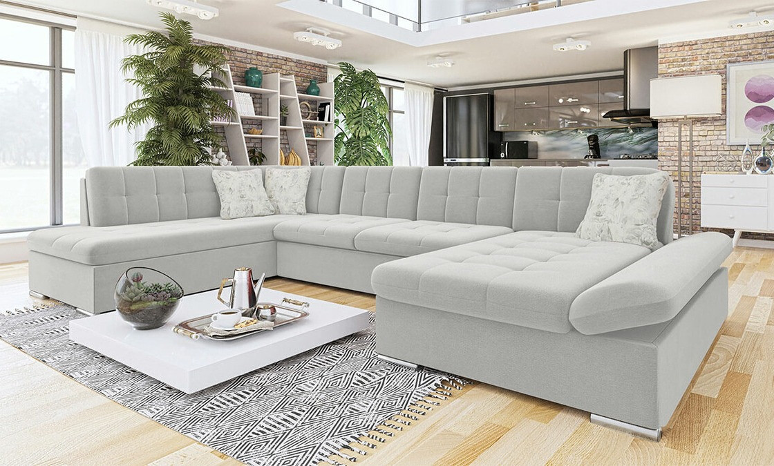 Sofá de canto Comfivo 149 (Venus Velvet 2921 + Lea 533)