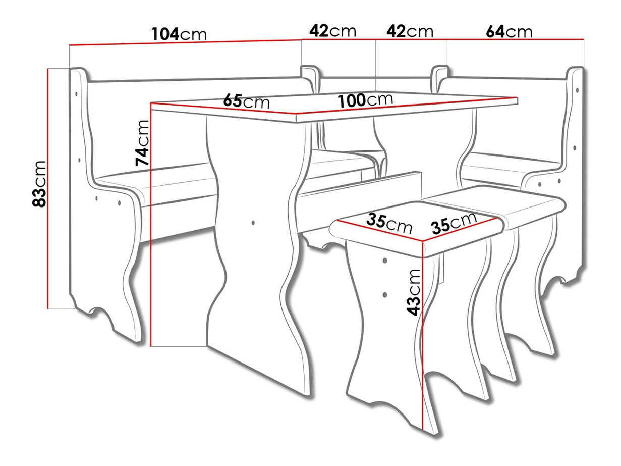 Cantos da cozinha Reading 100 (Faia + Alfa 09)
