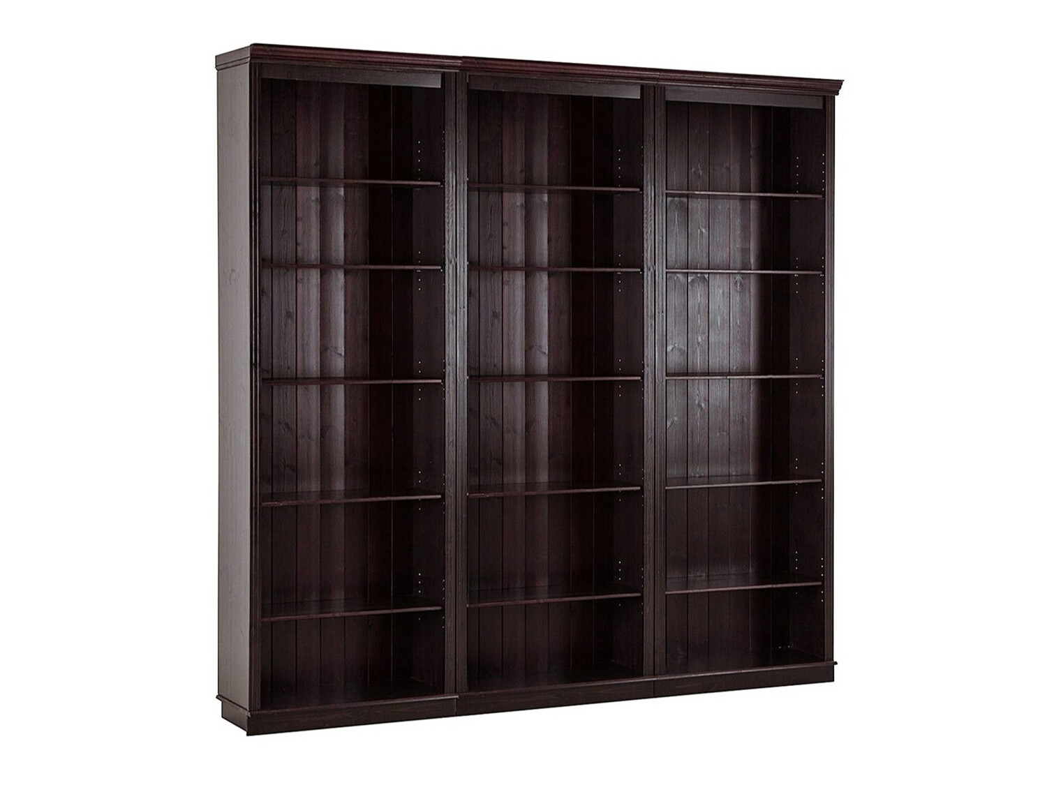 Conjunto de estante Saltoro 110 (Castanho escuro)