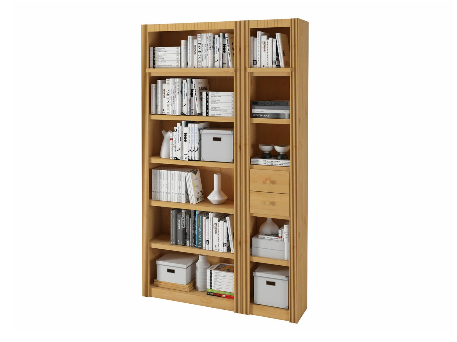 Conjunto de estante Orlmara 105 (Pinheiro)