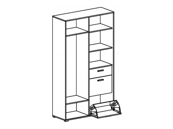 Conjunto para corredor Omaha 107 (Carvalho sonoma)