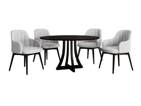 Conjunto para refeições Racine 128 (Preto)