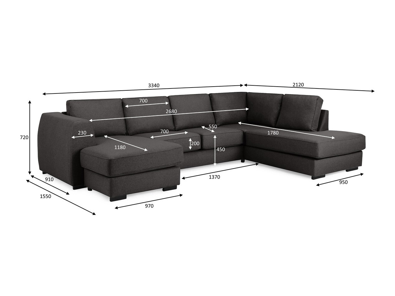 Sofá de canto Scandinavian Choice Etfeli 106