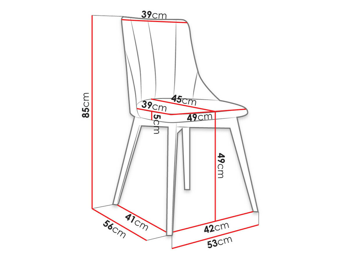Conjunto para refeições Racine 139 (Castanho + Magic Velvet 2250)