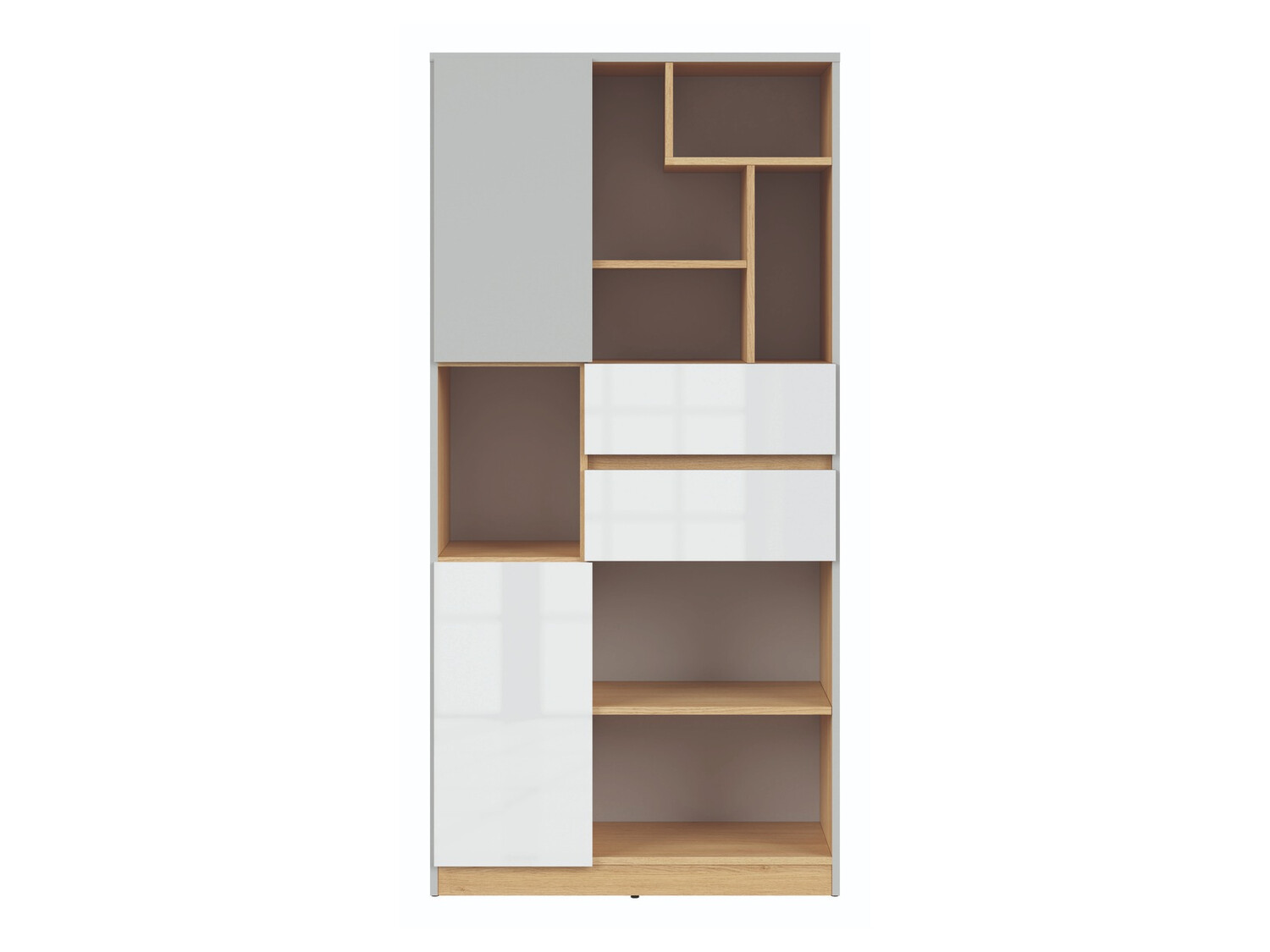 Estante Nuevaru 107 (Branco brilhante)