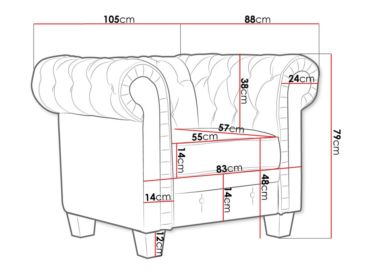 Chesterfield poltrona Comfivo 337