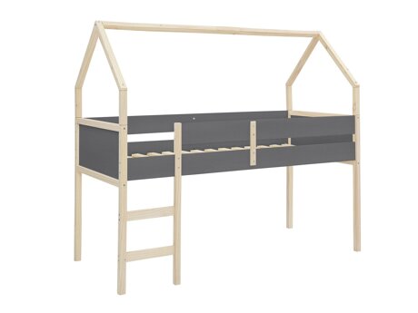 Cama alta Fenmele 104 (Cinzento + Madeira clara)