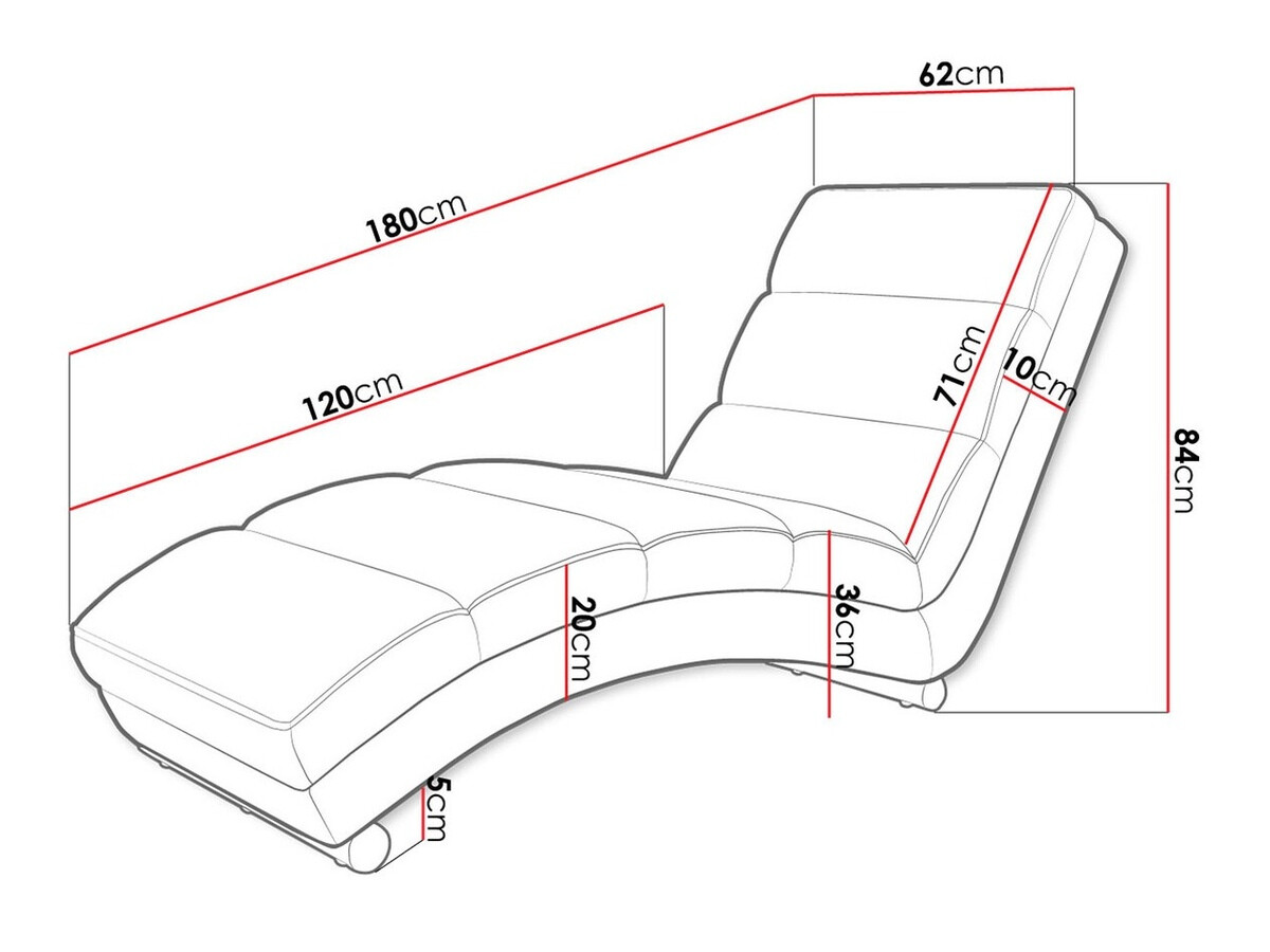 Sofá de descanso Comfivo 172 (Otusso 17 + Sorriso 11)
