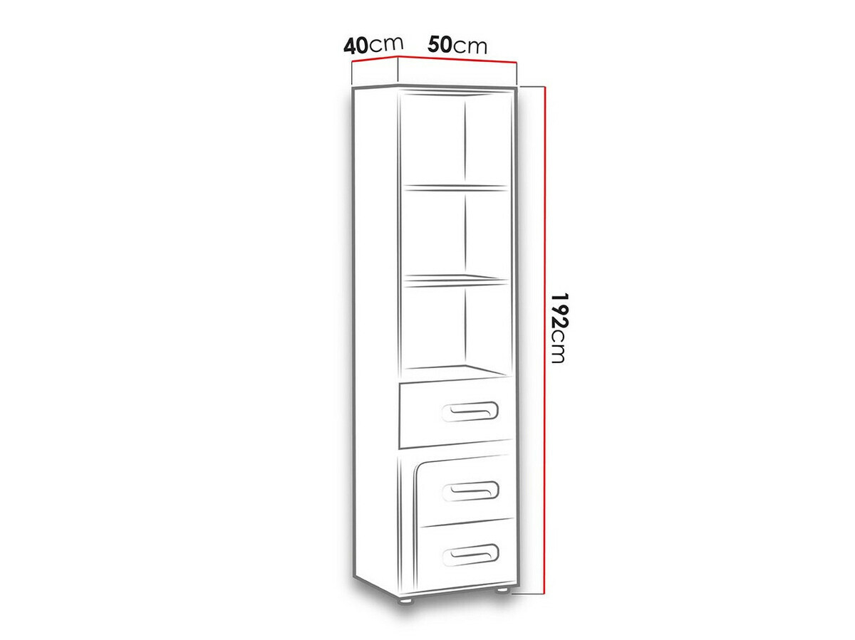 Estante Levtala 105 (Antracite + Branco + Rosa)
