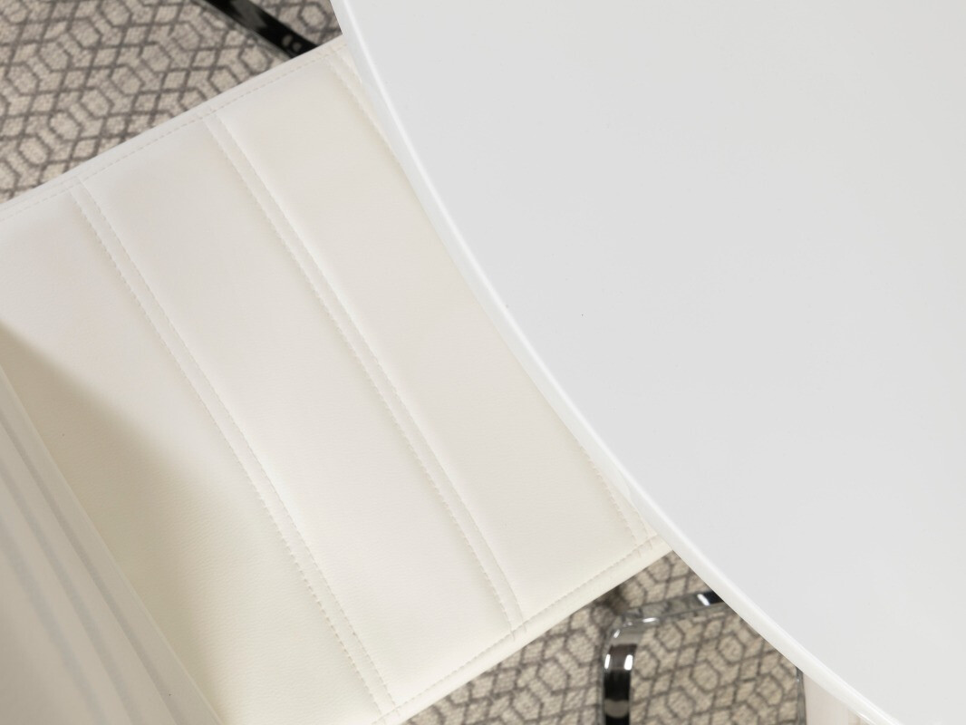 Conjunto para refeições Scandinavian Choice 604 (Branco + Prata)