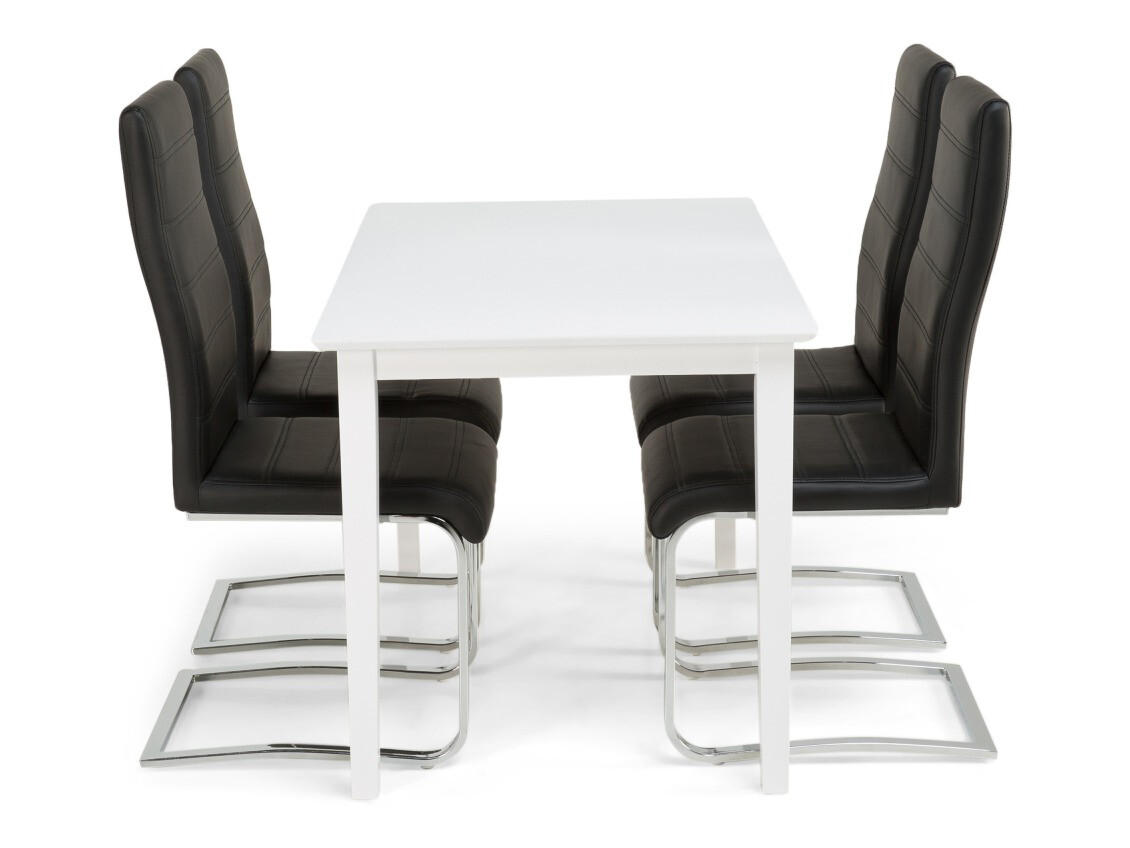 Conjunto para refeições Scandinavian Choice 678 (Preto + Prata)