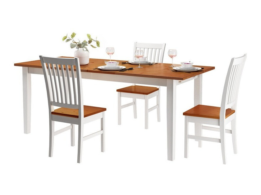 Mesa Denton 139 (Carvalho de mel + Branco)