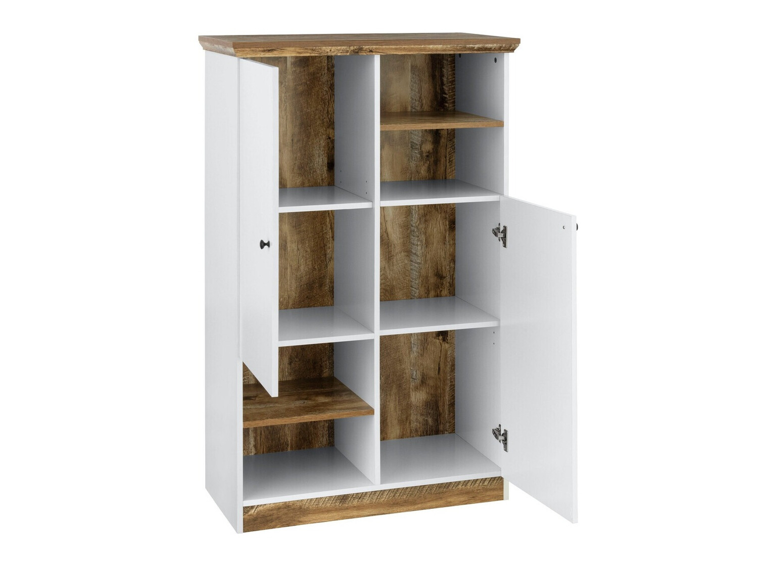 Estante Felmave 103 (Branco + Carvalho)