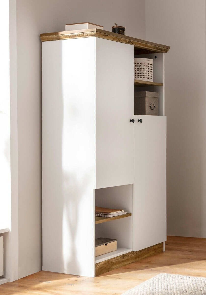 Estante Felmave 103 (Branco + Carvalho)