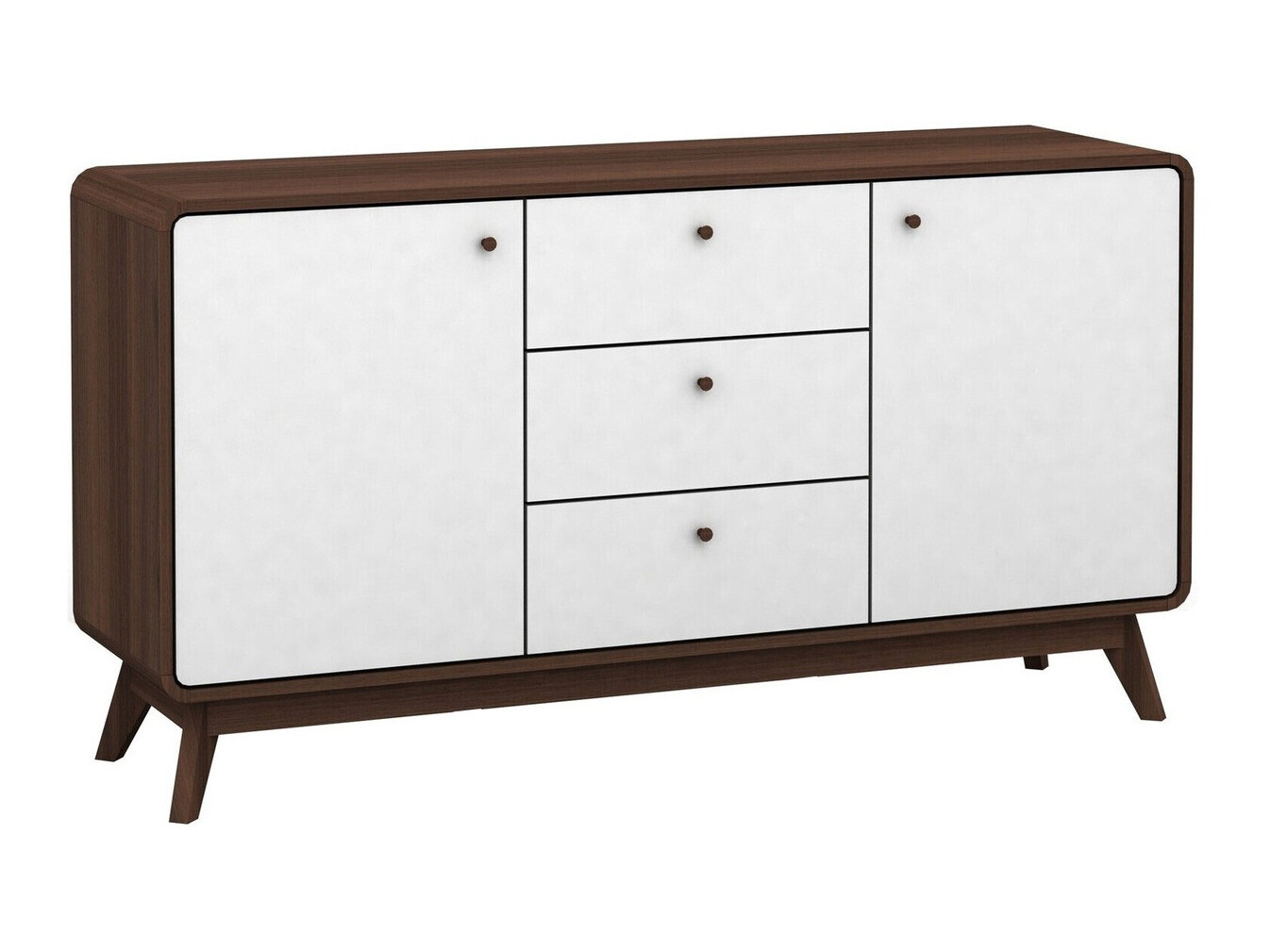 Cómoda Elbtena 110 (Nogueira + Branco)