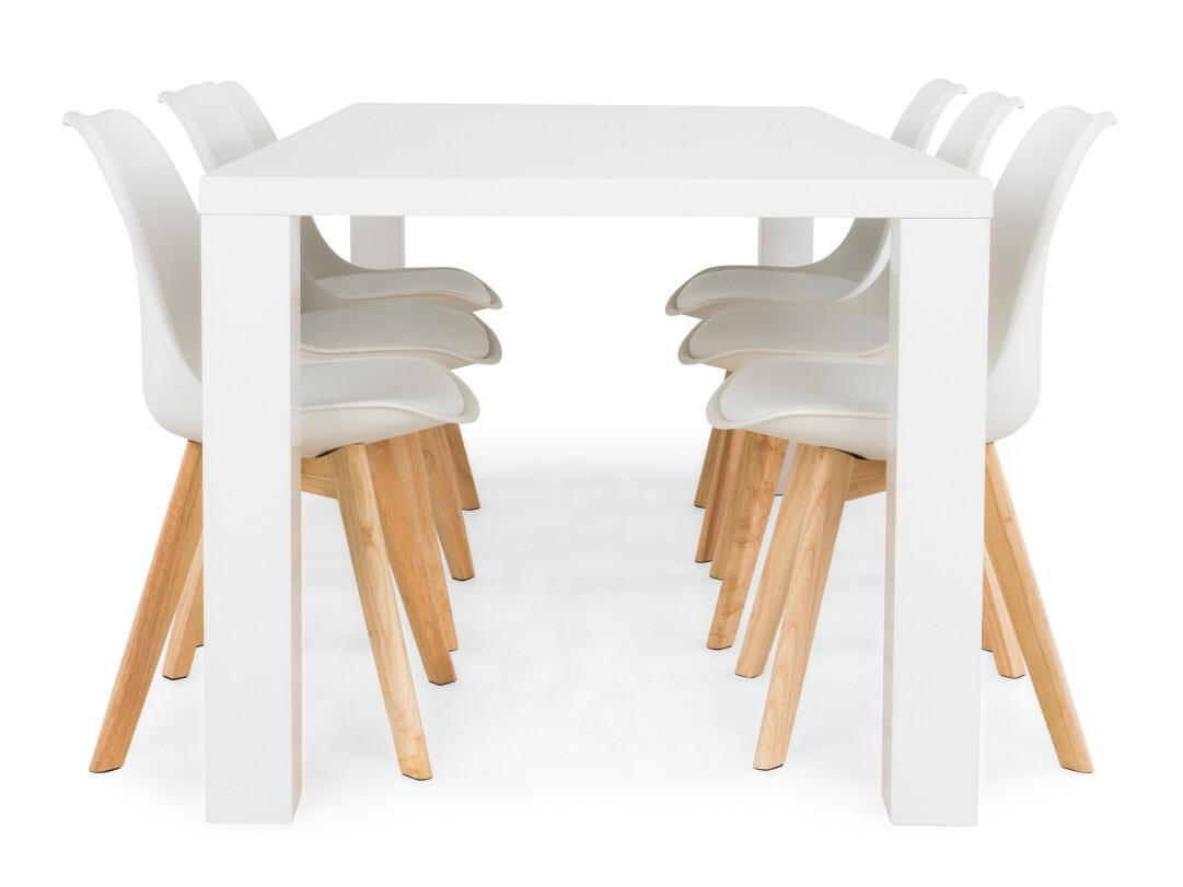 Conjunto para refeições Andrarum 177 (Branco + Castanho)