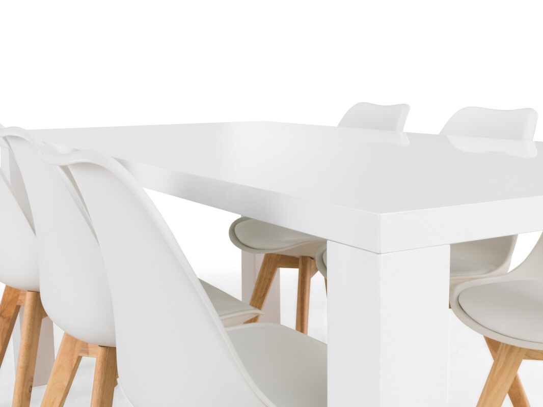 Conjunto para refeições Andrarum 177 (Branco + Castanho)