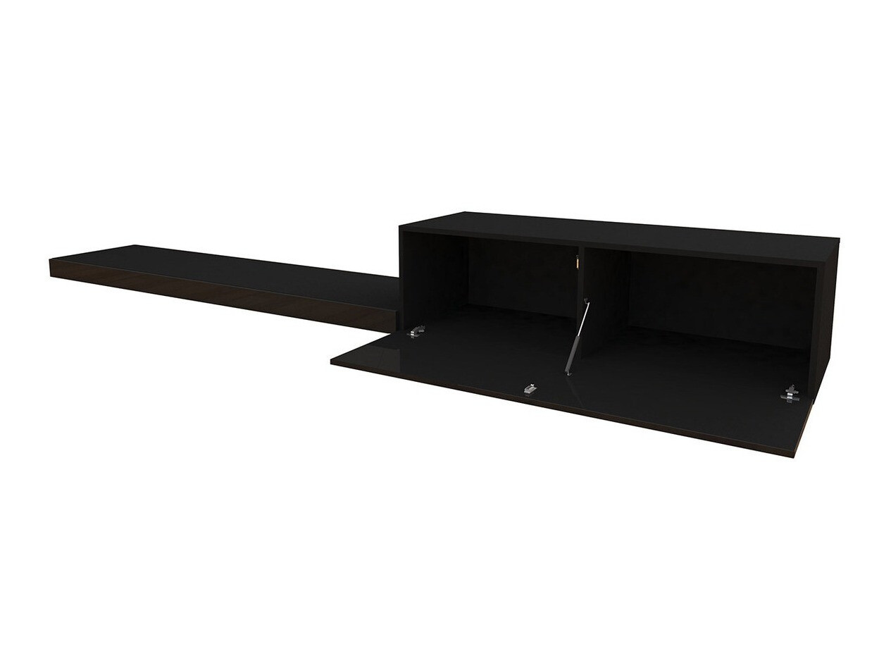 Móvel de TV Odebeli 100 (Cinzento + Cinzento brilhante)