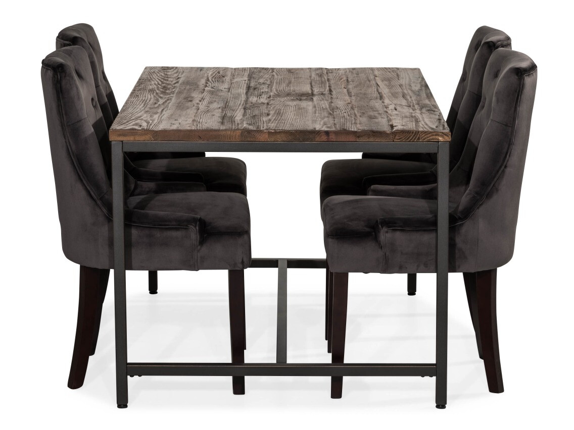 Conjunto para refeições Manor House 207 (Cinzento + Preto)