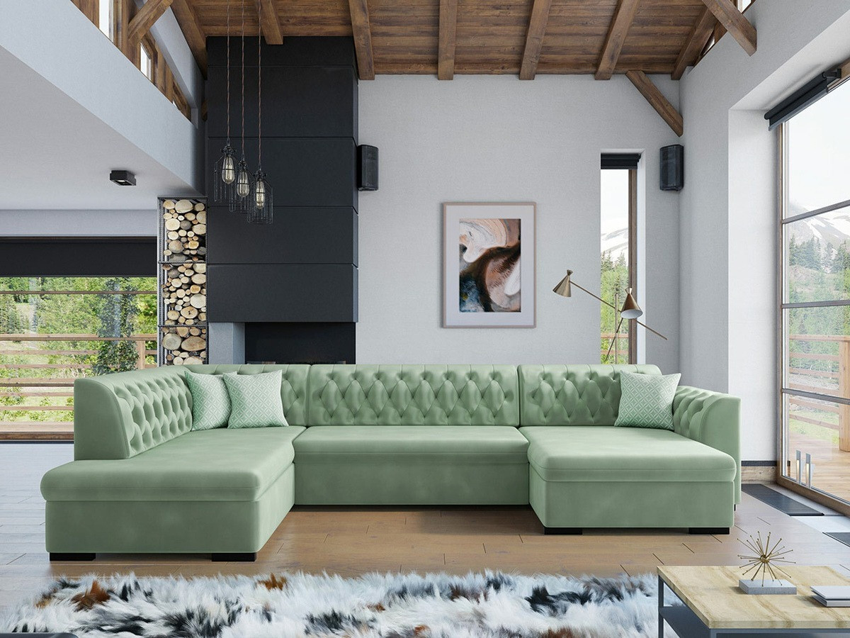 Sofá de canto Comfivo 269 (Magic veludo 2227 + Evo 29)