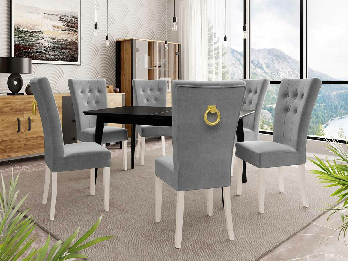 Conjunto para refeições Racine 144 (Branco + Magic Velvet 2217)