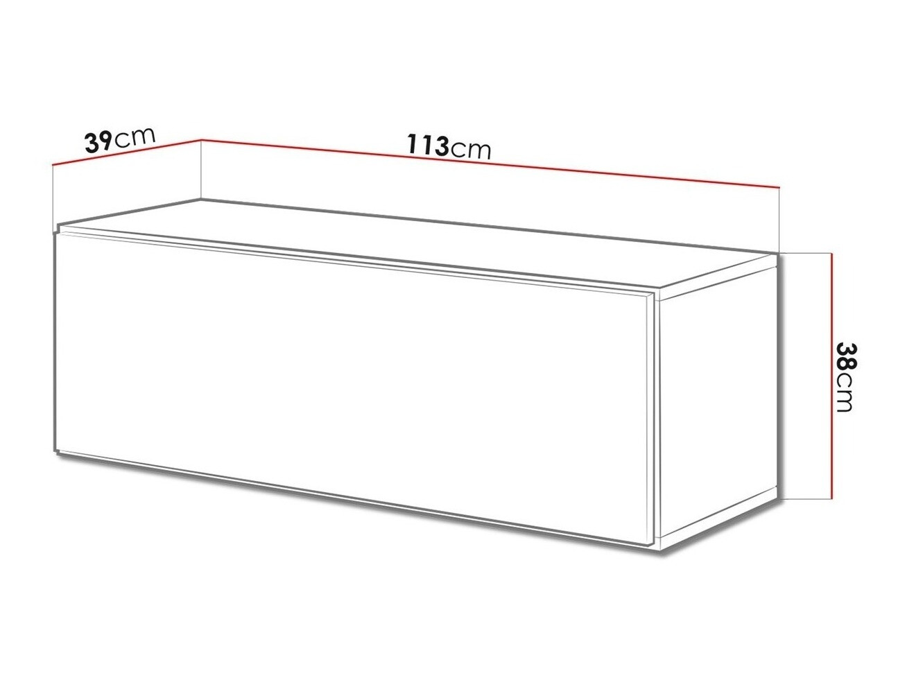 Móvel de TV Corbele 100 (Antracite + Carvalho wotan)