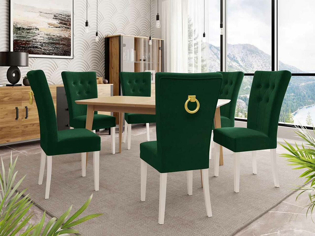 Conjunto para refeições Racine 144 (Branco + Magic Velvet 2225)