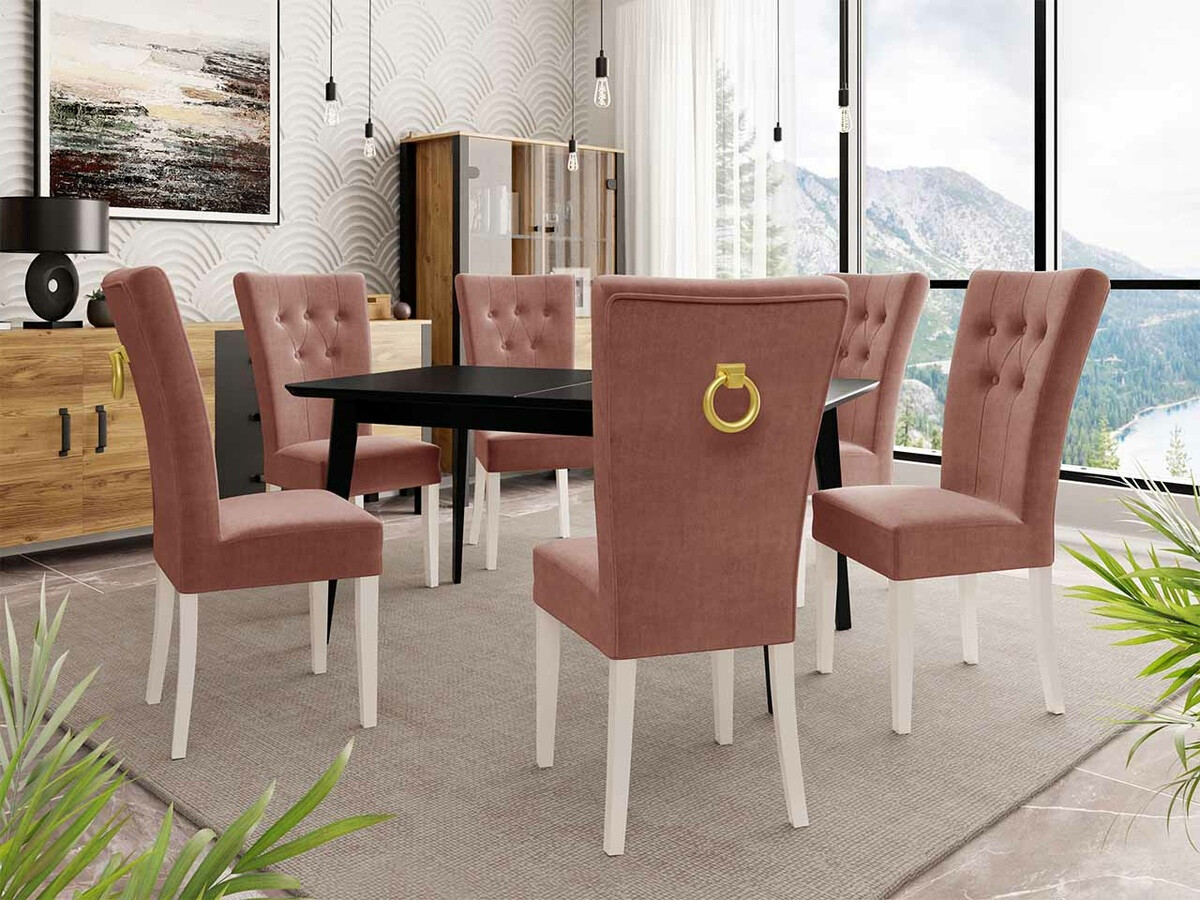 Conjunto para refeições Racine 144 (Branco + Magic Velvet 2258)