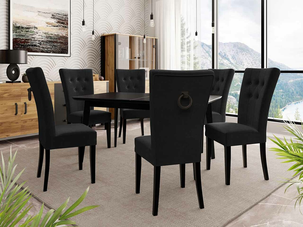 Conjunto para refeições Racine 144 (Preto + Magic Velvet 2219)