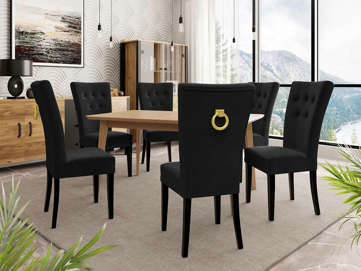 Conjunto para refeições Racine 144 (Preto + Magic Velvet 2219)