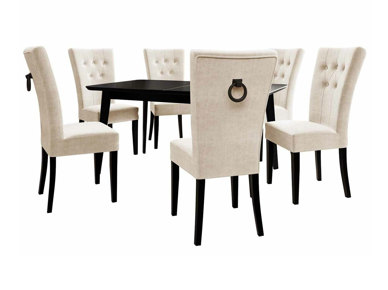 Conjunto para refeições Racine 144 (Preto + Magic Velvet 2250)