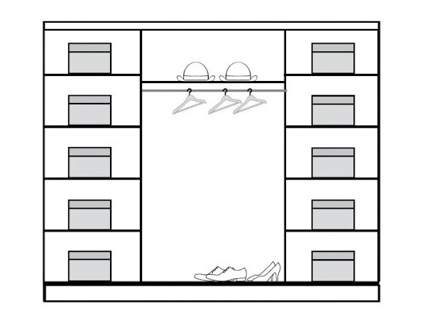 Roupeiro Reno 116 (Carvalho sonoma)