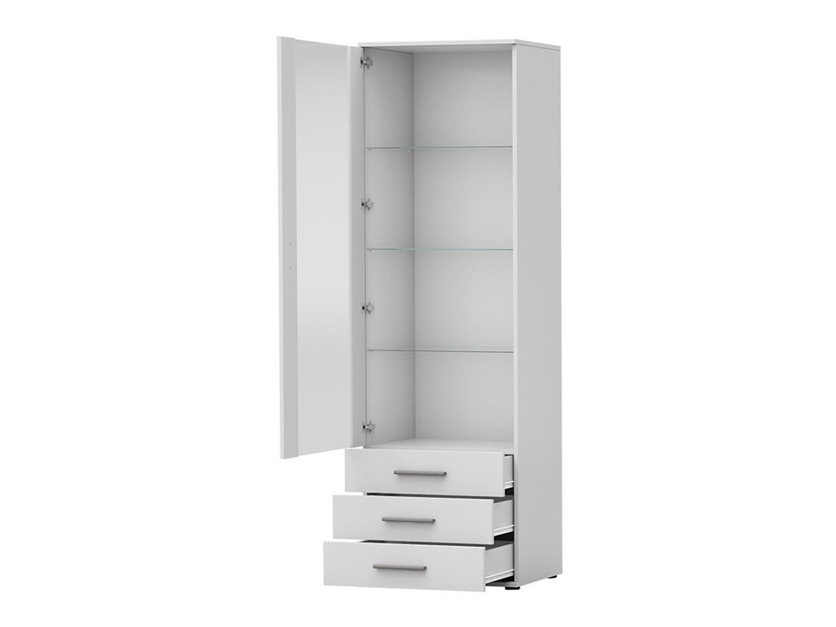Estante Tornola 102 (Branco + Branco brilhante)