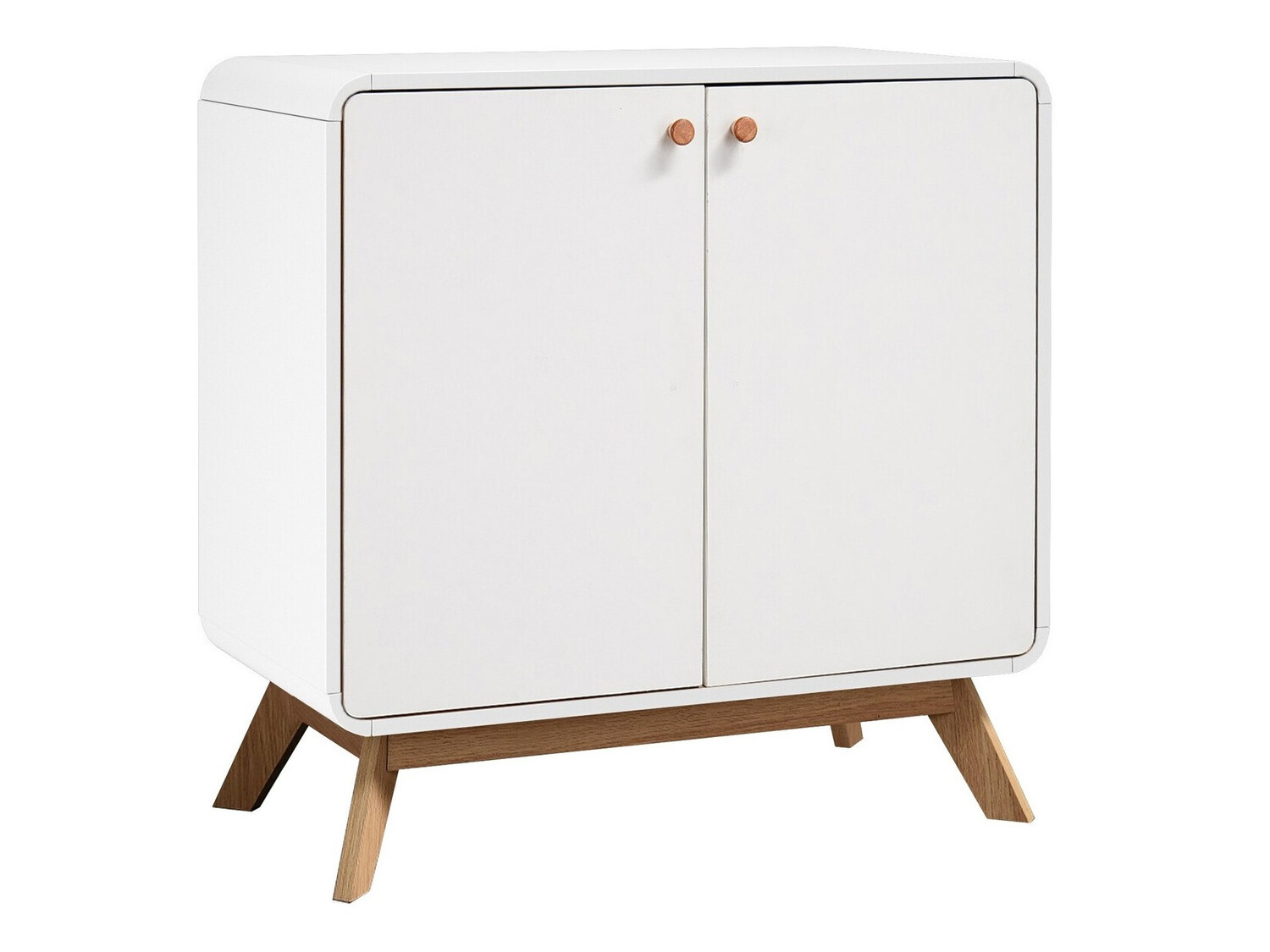 Aparador Elbtena 105 (Branco + Carvalho)