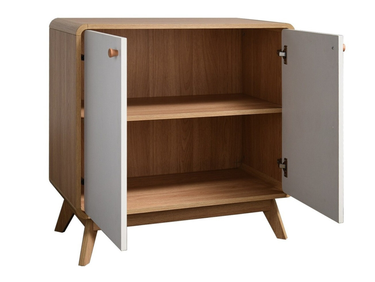 Aparador Elbtena 105 (Carvalho + Branco)