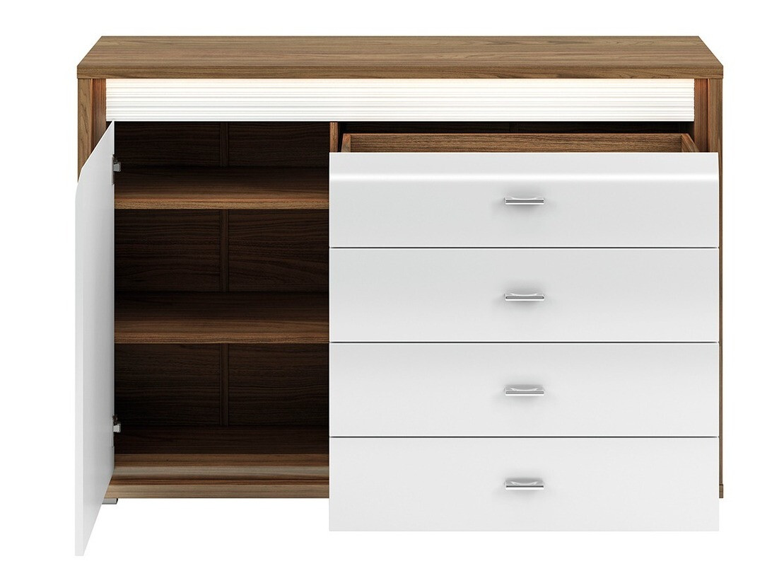 Cómoda Madison H102 (Branco brilhante)