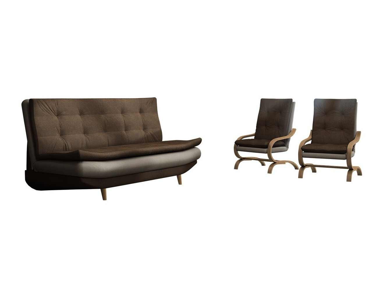 Conjunto de mobiliário com estofo Carlsbad 107 (Halfa 160 + Halfa 150)