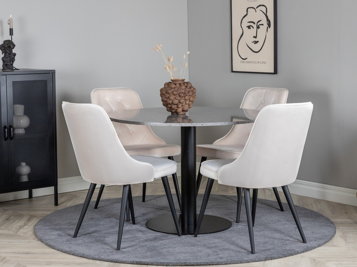 Conjunto para refeições Dallas 1139 (Creme + Preto)