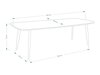 Mesa Dallas 131 (Branco + Preto)