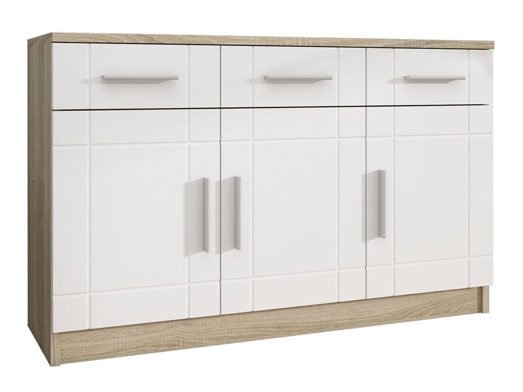 Cómoda Bacces I (Carvalho sonoma + Branco)