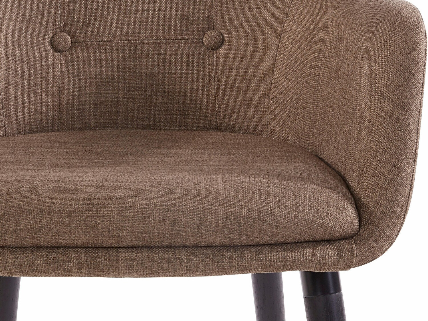 Conjunto de cadeiras Denton 141 (Castanho claro + Preto)