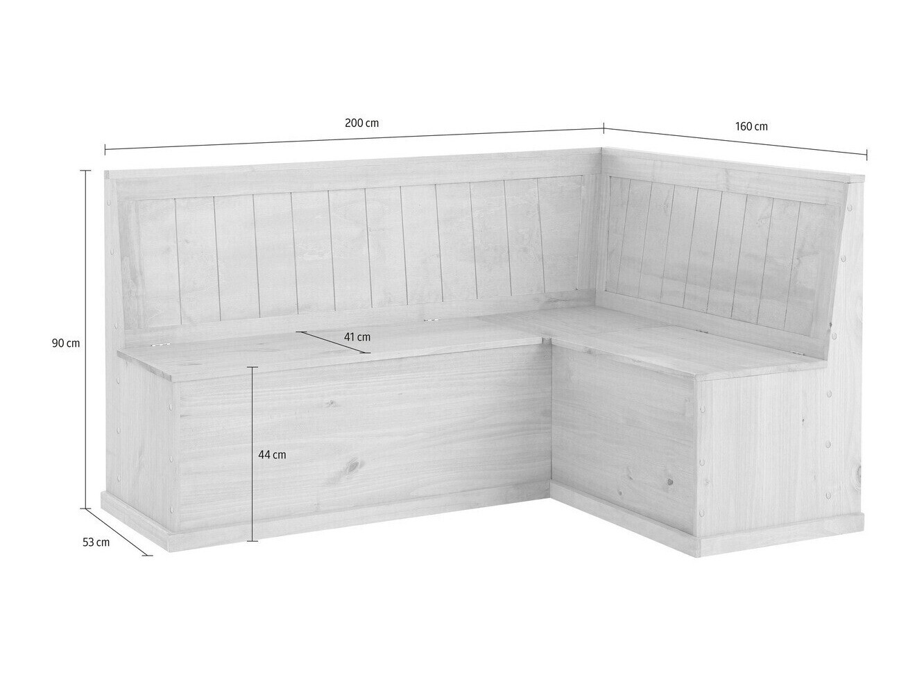 Cantos da cozinha Cirfeli 106 (Cinzento + Pinheiro)