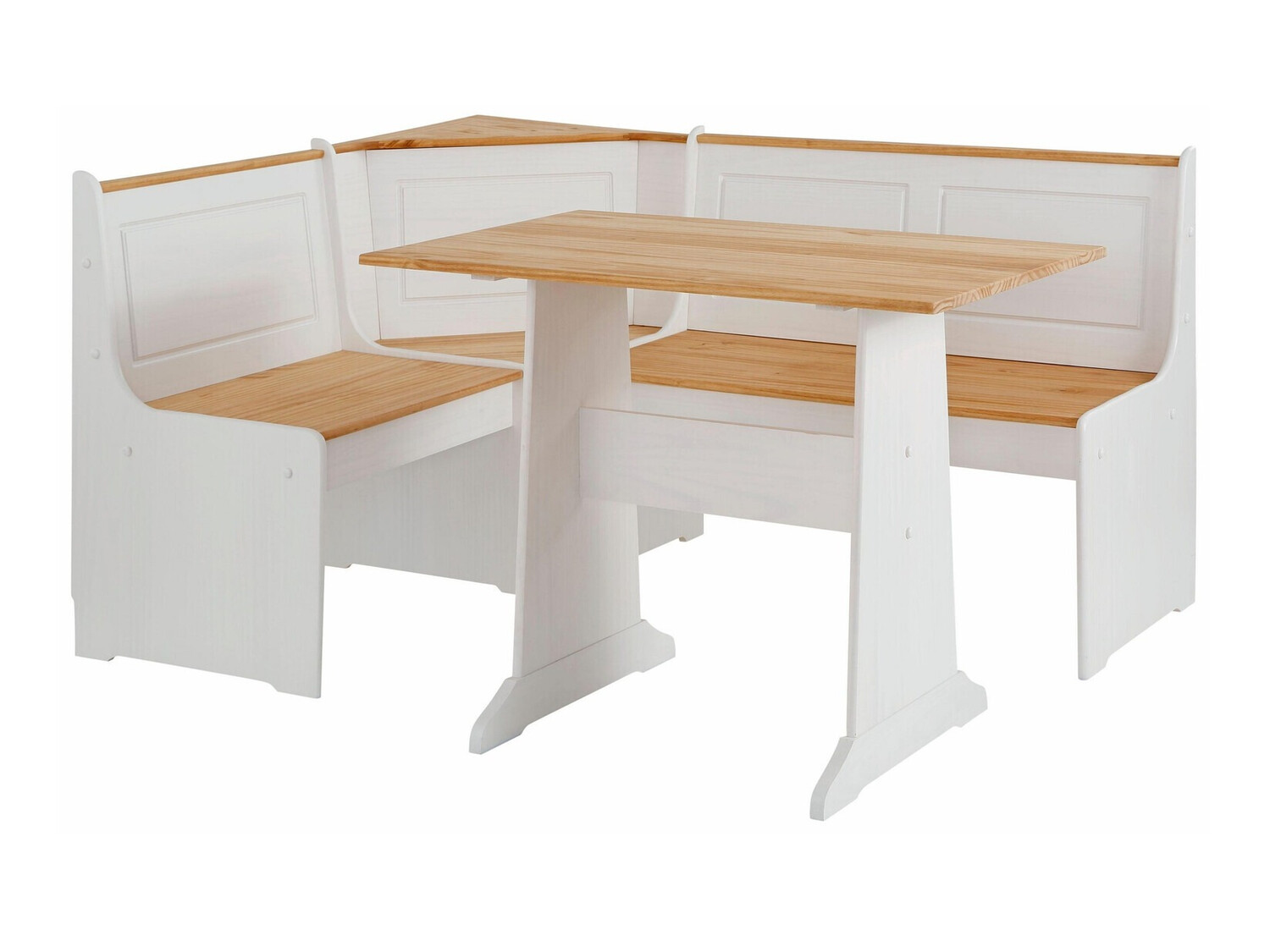 Cantos da cozinha Denton 204 (Branco + Pinheiro)