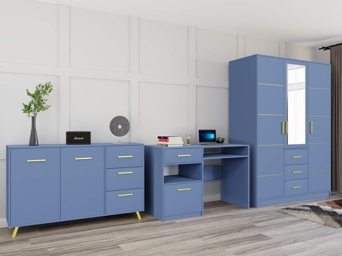 Conjunto de mobiliário Dortivu 120 (Azul)