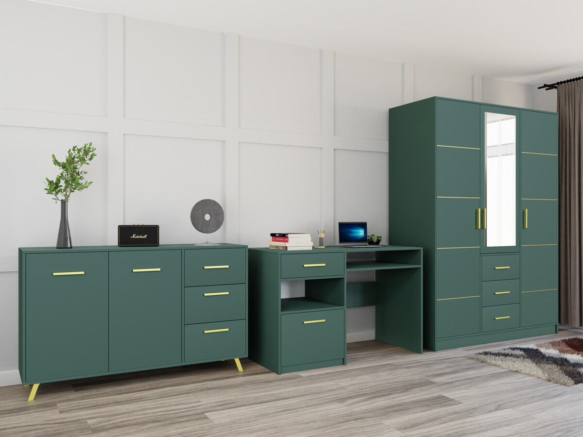 Conjunto de mobiliário Dortivu 120 (Verde)