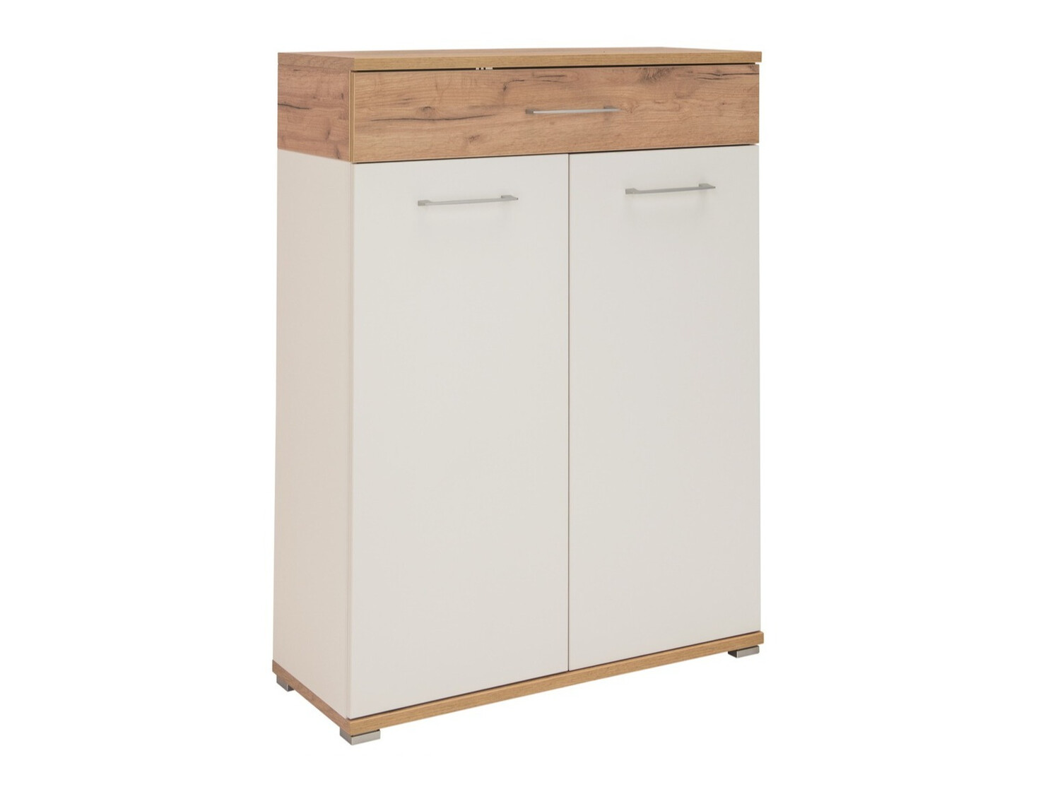 Cómoda Nuveno 100 (Branco + Navarra carvalho)