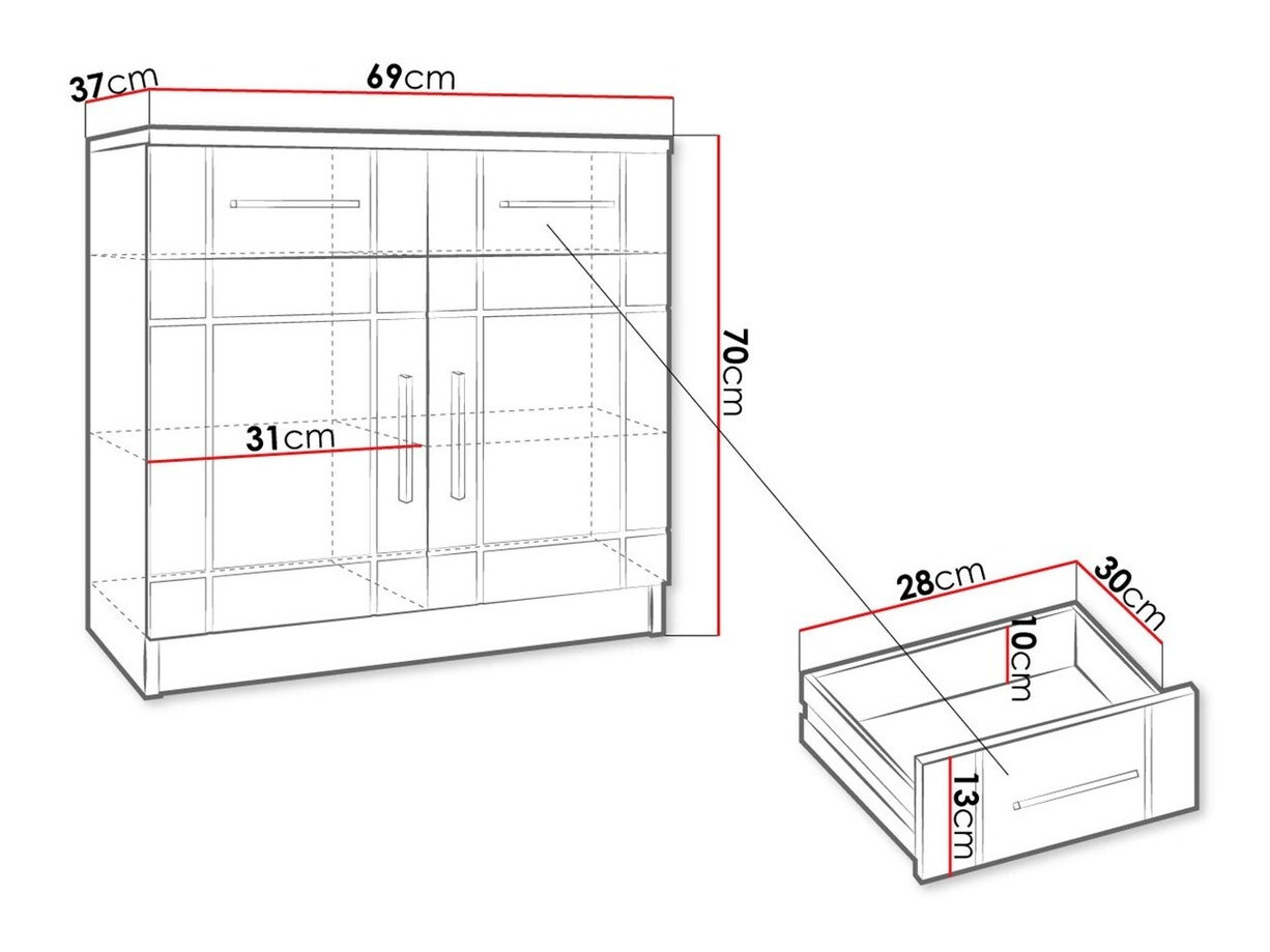 Cómoda Tucson 144 (Carvalho sonoma)