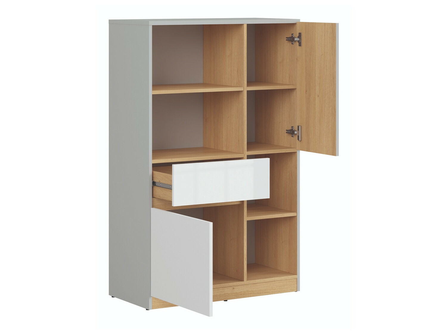 Estante Nuevaru 101 (Branco brilhante)